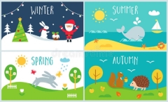 Seasons Names Stock Illustrations – 119 Seasons Names Stock Illustrations,  Vectors & Clipart - Dreamstime